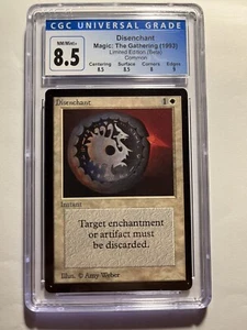 Disenchant Limite Edition BETA Magic  MTG Grade 8,5 CGC ENG. B - Foto 1 di 3