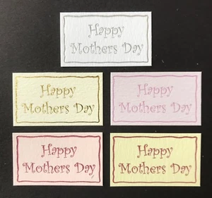 Mothers Day Appliqué, card topper, sentiment, embellishment "Happy Mothers Day" - Picture 1 of 2