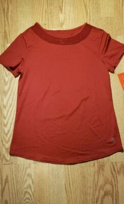 Adrienne Vittadini Sport Women's Short Sleeve Shirt Tee Small CUTE New Mesh - Image 1 of 4