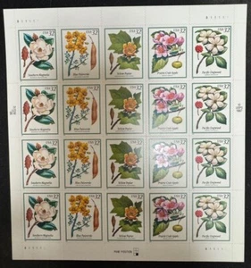 Flowering Trees Scott # 3193-97 32c  Sheet of 20 Mint NH USPS 1998 Magnolia - Picture 1 of 1