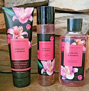 PINK LILY & BAMBOO Bath & Body Works YOUR CHOICE OF ITEMS~NEW~SHIPS FREE! - Picture 1 of 8