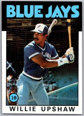 1986 Topps - #745 Willie Upshaw - Image 1 of 2