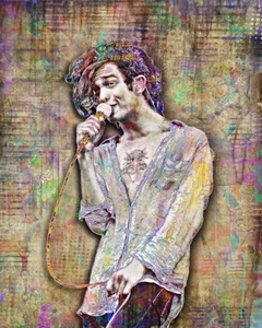 MATT HEALY of 1975 8x12in Poster Matthew Healy 1975 Tribute Art Free Shipping - Picture 1 of 5
