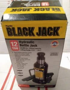 Torin T91213W  Black Jack Hydraulic  Bottle Jack 12 Ton 24000 lbs New Open Box - Picture 1 of 7