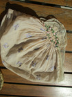 Bonnet de nuit femme ancien 1920 coton imprimé