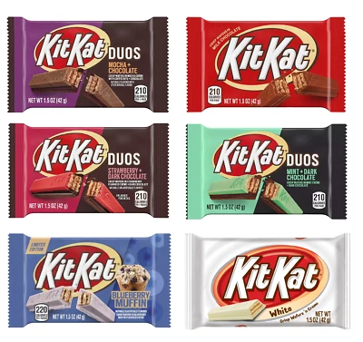 Hershey's KitKat, Variety Assortment Mix Bundle, 6 Pack - (1 Bar Per Flavor) - Image 1 of 4