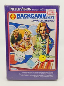 Intellivision Boxed Video Game Cartridge - Backgammon - CIB New Sealed