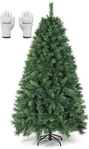 SALCAR 4ft Christmas Tree, Artificial Christmas Tree With Metal Stand, Pine Tree