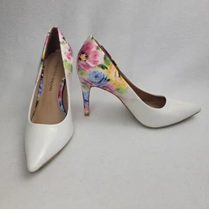 Christian Siriano For Payless Floral 4 Inch Heels Size 7.5 Spring Easter - Picture 1 of 7