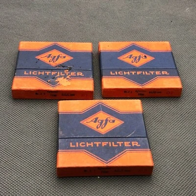 Vintage Boxed AGFA three  coloured Filters Nr 24, Nr 30, Nr 31 - Image 1 of 4