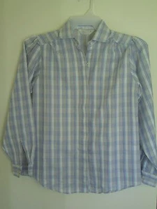 Women's Size 10 Plaid Button Down Blouse Shirt By Classic Elegance USA - Picture 1 of 3