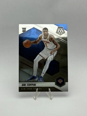 2020-21 Panini Mosaic Basketball Obi Toppin Base RC #220 New York Knicks Rookie - Image 1 of 2