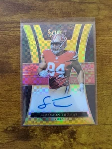 2017 PANINI SELECT SOLOMON THOMAS AUTO # RS-ST /10 GOLD!! - Picture 1 of 2