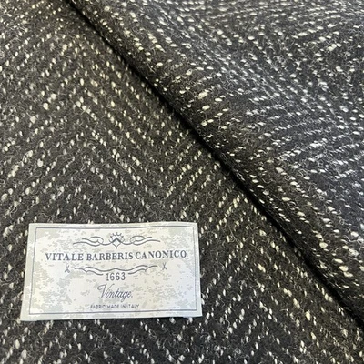 Tela de abrigo Vitale Barberis Canonico VBC "Vintage" 3,5 m | Bouclé negro Foto 1 de 4