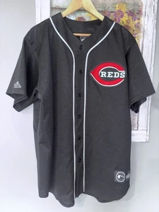 Vintage Ken Griffey Jr #30 Cincinnati Reds schwarz Trikot Majestic MLB Gr. XL - Bild 1 von 7