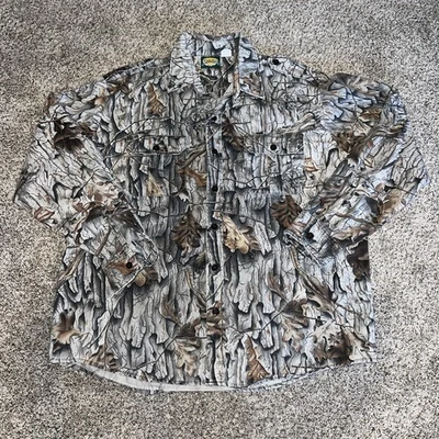 Vintage Cabelas Shirt Jacket Men XL Button Up Long Sleeve Camo Flannel - Image 1 of 4