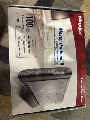 Maxtor OneTouch II 100GB External Hard Drive NEW SEALED - Image 1 of 4