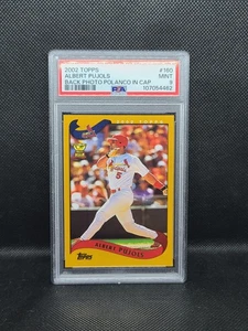 2002 Topps Albert Pujols #160 RC Error (Back Photo Polanco) PSA 9 Cardinals - Bild 1 von 2