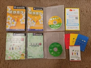 Pikmin 1 & 2 Nintendo Gamecube Japanese Version NTSC-J CIB w/ E-reader Cards - Picture 1 of 4