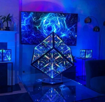 The Hyperspace Lighting Company HyperCube SE Infinity Cube LED Light 15 Inch NEW - Image 1 of 4