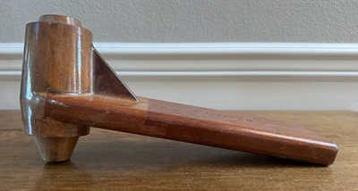 VINTAGE PRIMITIVE WOOD FOUNDRY MOLD INDUSTRIAL STEAMPUNK ART TRANSFER ARM #2 15" - Image 1 of 4