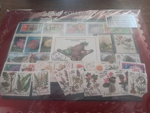 100 SELLOS POSTALES FLORES Y PLANTAS USADAS (P03) - Imagen 1 de 1