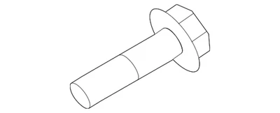 Genuine Kia Strut Lower Bolt 54645-C1000 - Image 1 of 2