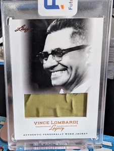 VINCE LOMBARDI 2012 Leaf Legacy Authentic Personally Worn Jacket #WJ-19 - Picture 1 of 2