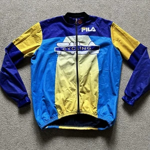 Fahrrad Windstopper Jacke Fila Gore Full Zip Gr. 3XL Langarm Vintage - Bild 1 von 7