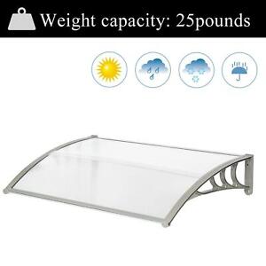 120*80 Door Canopy Awning Shelter Front Back Outdoor Porch Patio Roof Rain Cover