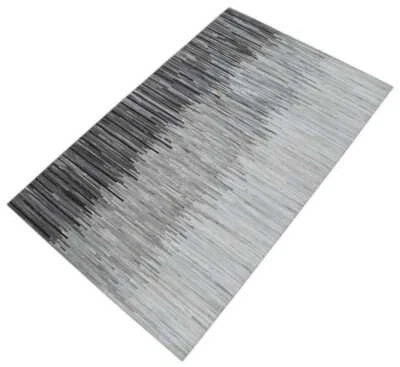 Handmade Cowhide Patchwork Rug – New Large Leather Skin Hair Area Carpet - Image 1 of 4