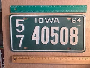 Nummernschild, Iowa, 1964, (Linn County) 40508 - Bild 1 von 1