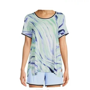 Top de pijama de mujer azul remolino talla mediana (8-10) NUEVO - Imagen 1 de 1