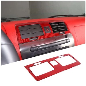 Red Carbon Car Central Control Air Condition Outlet Trim For Hummer H3 2005-2009 - Bild 1 von 12