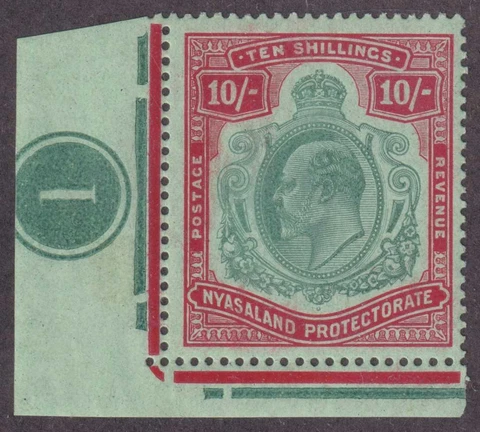 NYASALAND PROTECTORATE 9 MINT HINGED OG * NO FAULTS VERY FINE!  BDJ Cover