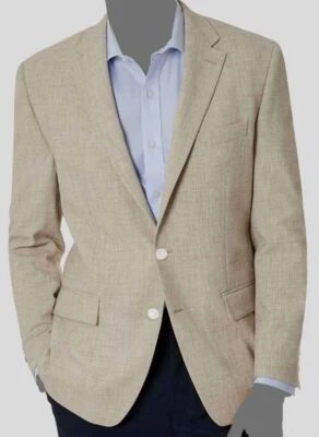 Blazer Club Room Para Hombre Beige Sólido Ajuste Clásico Abrigo Deportivo Traje Chaqueta Talla 36S Foto 1 de 3