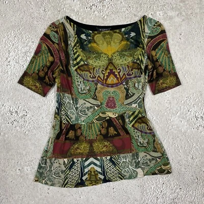 Blusa Etro Archive Mujer Paisley Asimétrica Geométrica Viscosa Talla 40 De Colección Foto 1 de 4