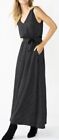 NWT  DRAPER JAMES Black Sleeveless Tie Waist Maxi Dress  Size S  $88