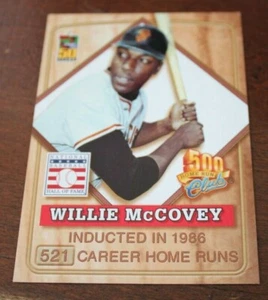 Tarjeta de béisbol Willie McCOVEY 2001 TOPPS/POST 500 Home Run Club #4 de 8 - Imagen 1 de 2