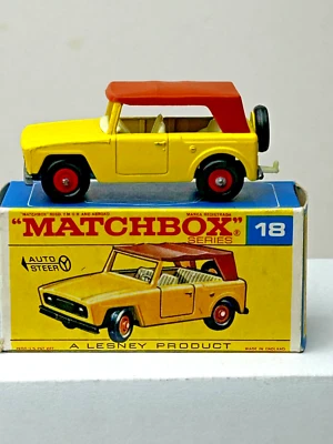 Matchbox No. 18 International Scout Field Car with Original Box, Nice - Image 1 of 4