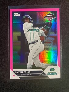 2023 Topps Pro Debut DAYAN FRIAS Pink Foil #'d 056/199