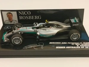 1:43 Minichamps Nico Rosberg Mercedes GP W07 2016 Australian GP - Picture 1 of 3