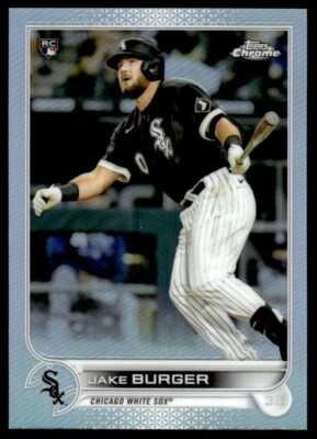 2022 TOPPS CHROME REFRACTOR Jake Burger Rookie Chicago White Sox #29 - Image 1 of 2