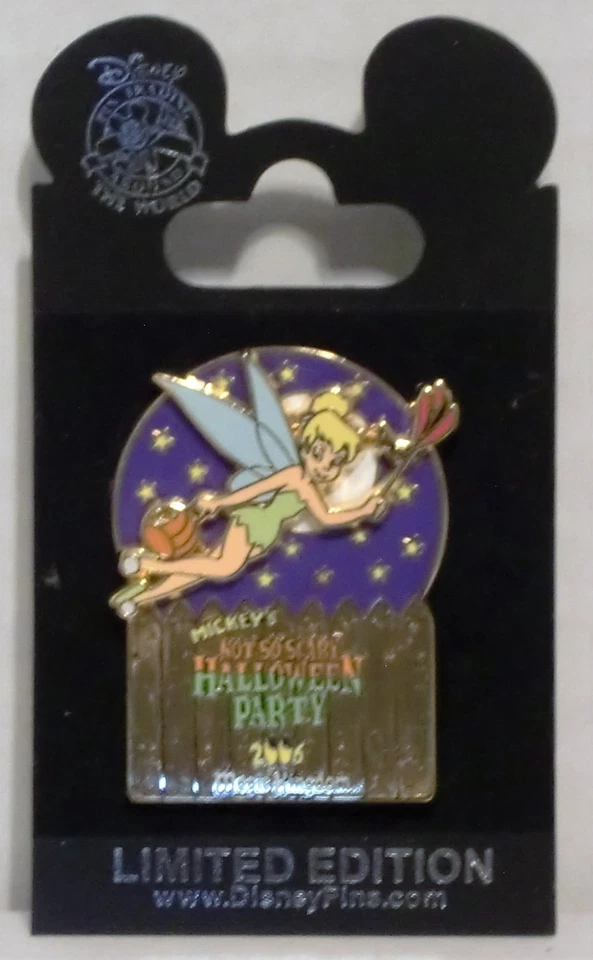 Disney Mickey Halloween Party 2006 Tinker Bell prendedor volador 3-D LE 2000 LINDO Foto 1 de 1