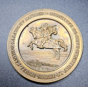 BRONZE SEAL OF MD MARYLAND MEDAL Great Seal PAPERWEIGHT Cecil Calvert - Picture 1 of 3