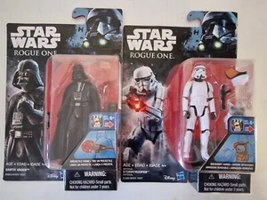 STAR WARS ROGUE ONE DARTH VADER AND STORM TROOPER ACTION FIGURES Brand New. - Picture 1 of 2