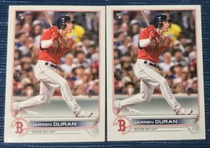 Jarren Duran 2022 Topps RC Pair #187 Boston Red Sox Baseball Rookie Card - Bild 1 von 1