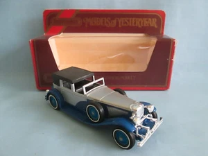 Matchbox Models of Yesteryear Y4-4 1930 Duesenberg Model "J" Town Car Boxed - Picture 1 of 10