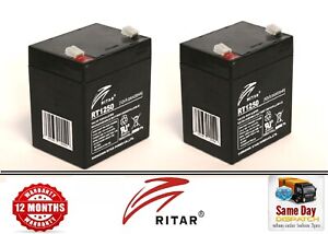 2 (A Pair) of RITAR 12V 5.0AH (Up-rated) BATTERIES for MINI LAKESTAR Bait Boat