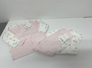 NEXT Baby Girl Long Sleeved 2 PK T-Shirt & Legging 12-18 M Striped & Printed - Picture 1 of 5